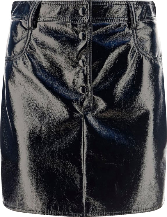 MSGM button-up A-line skirt Zwart