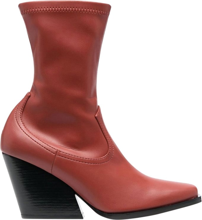Stella McCartney Western ankle boots Rood