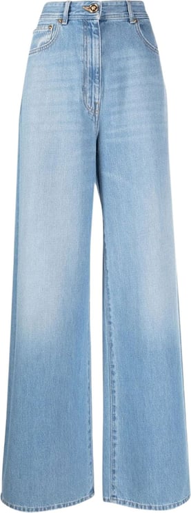 Versace high-rise wide-leg jeans Blauw