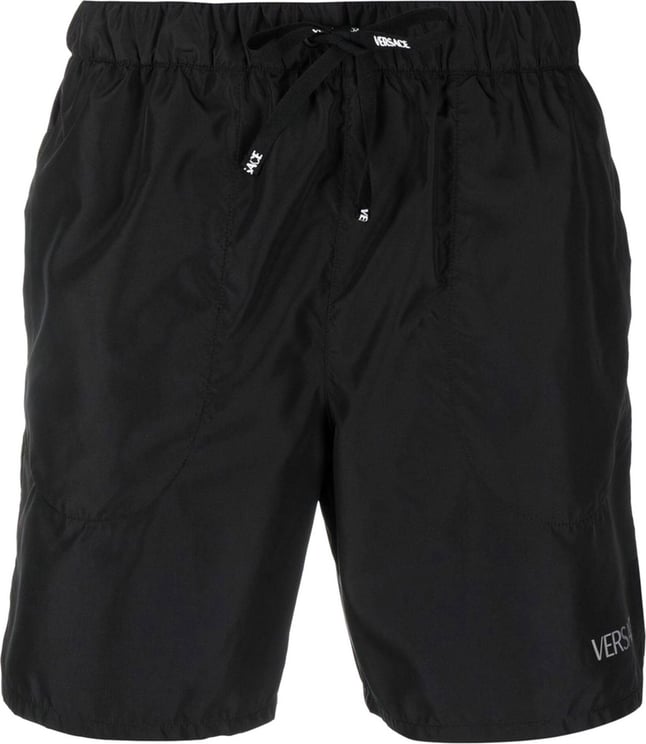 Versace La Greca print swim shorts Zwart