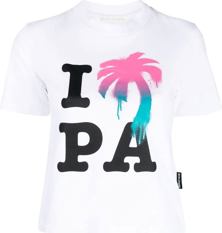Palm Angels graphic-print cotton T-shirt Wit