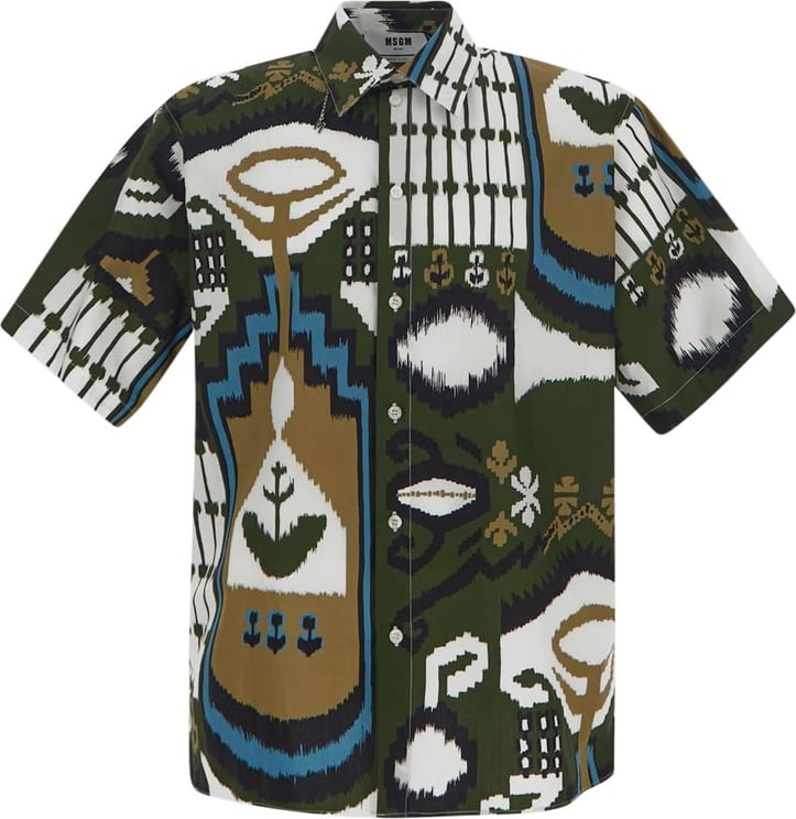 MSGM Tribal Print Shirt Divers