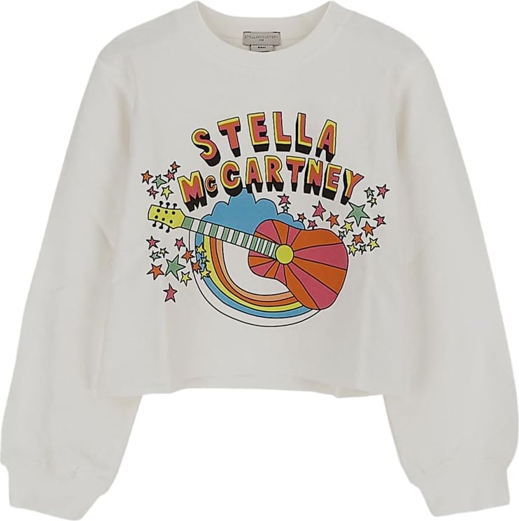 Stella McCartney Guitar Print Sweatshirt Wit