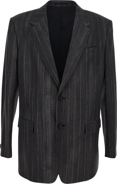 Versace Pin Striped Jacket Grijs