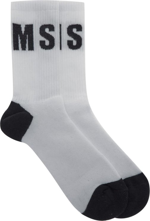 MSGM Logo Socks Wit