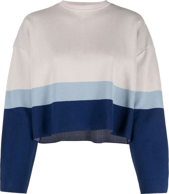 Emporio Armani Sweaters Blue Blauw