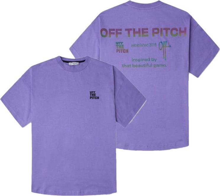 OFF THE PITCH Anniversary Oversized T-Shirt Senior Purple Opulence Paars