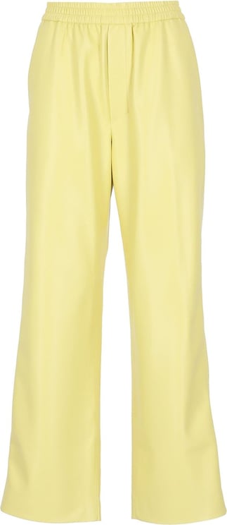Nanushka Trousers Yellow Geel